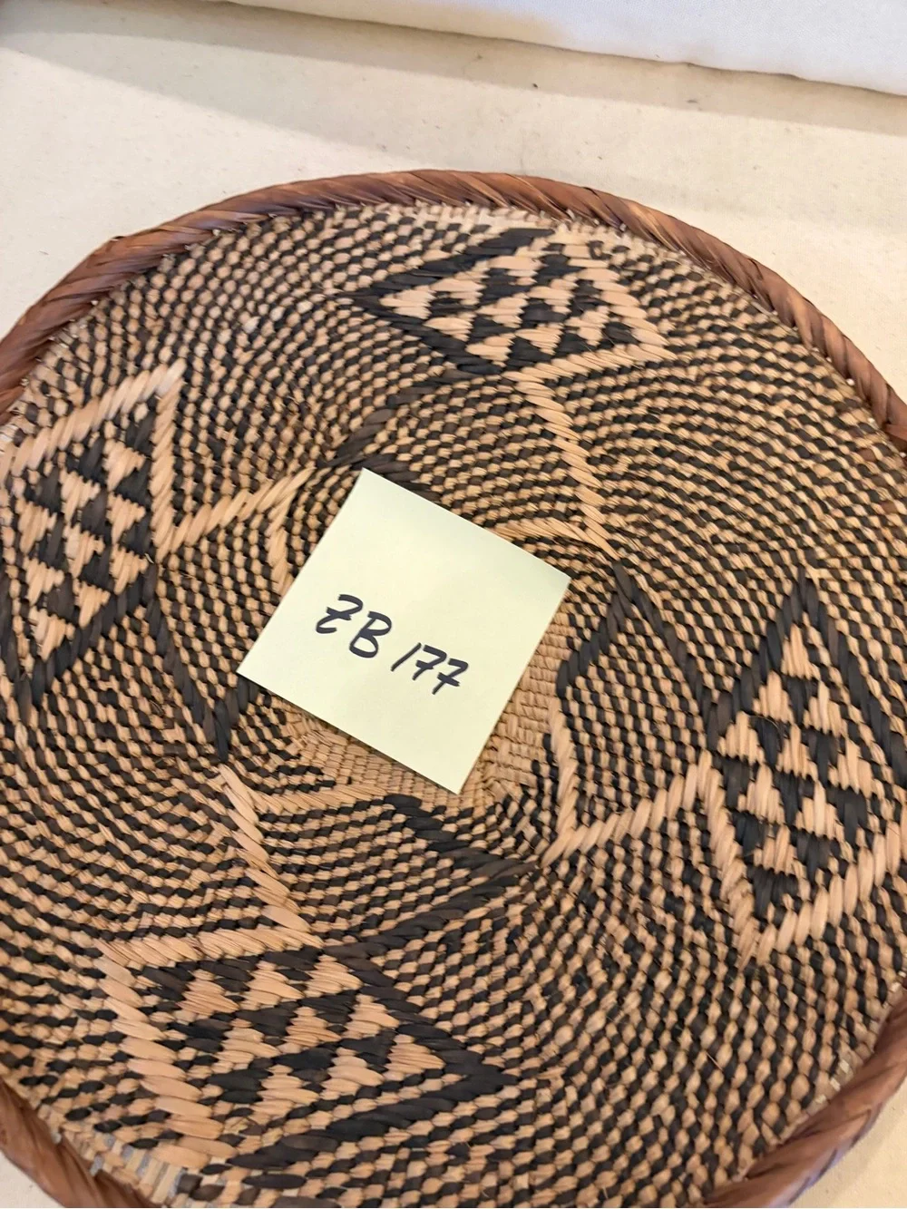 One of a Kind! NEW Woven Basket. Made by Binga people of Zambia Zimbabwe Africa